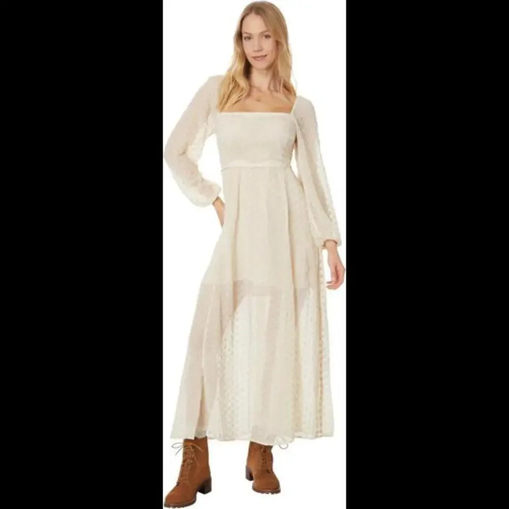 Free People Cream Maxi Dress - Picture 2 of 9
